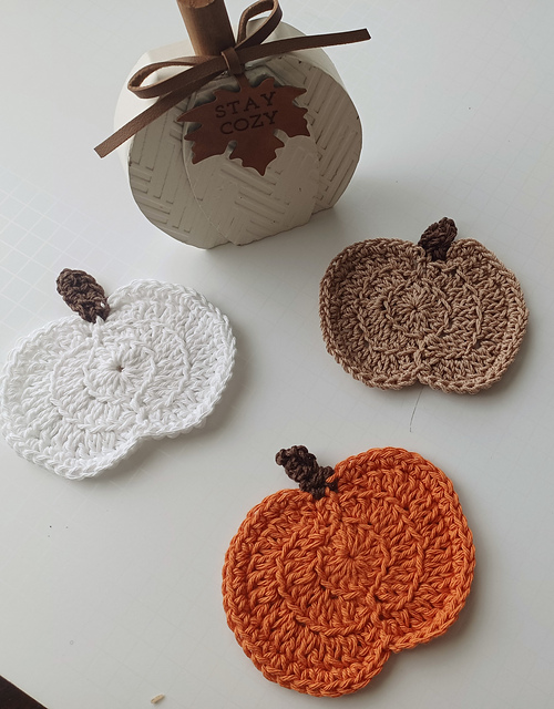 Cute Pumpkin Coasters