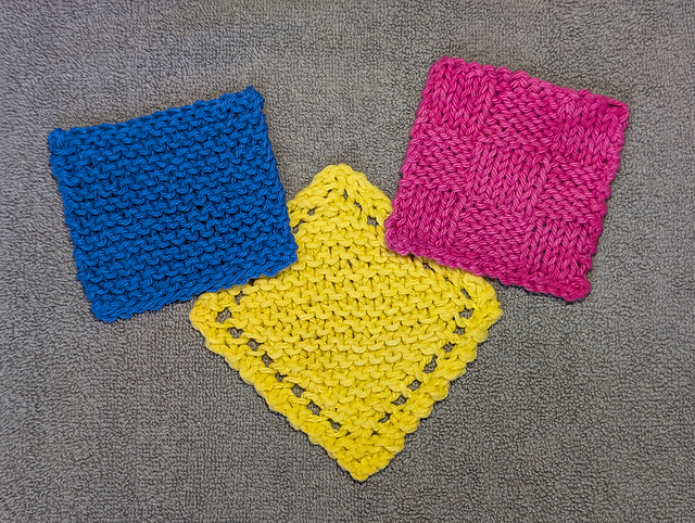 Learn to Knit : 3 Facial Wipes