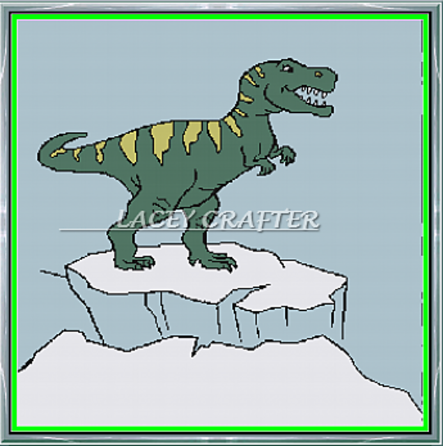 Ravelry: Dinosaur graphghan blanket pattern by Lori Ann Bullinger