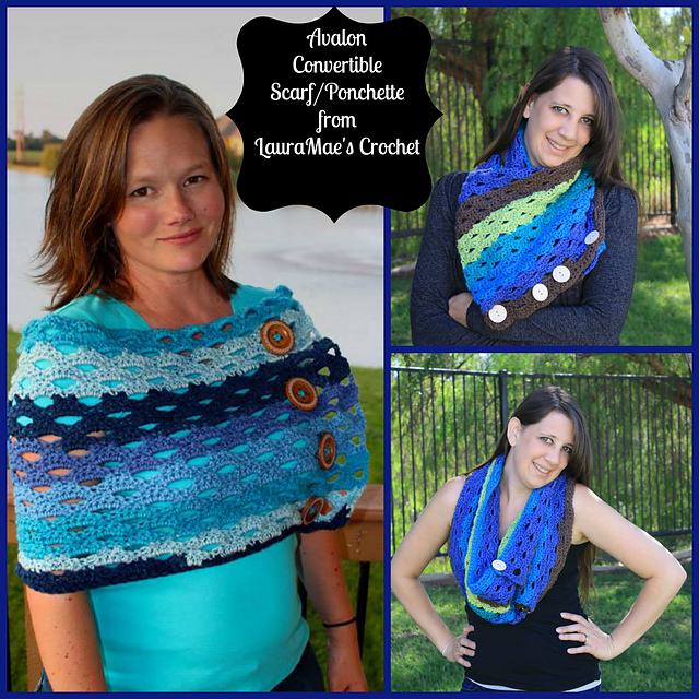 Avalon Convertible Scarf/Ponchette