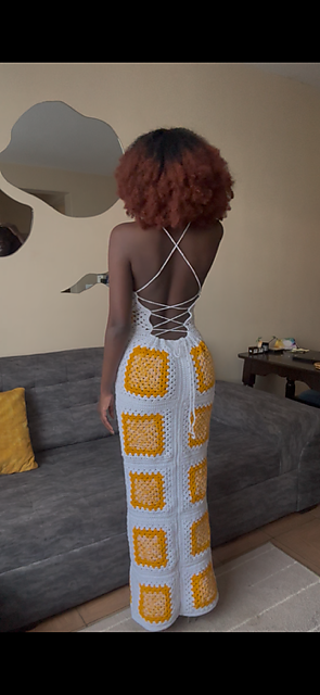 Ravelry: Granny square maxi dress pattern by Lorraine Stewart
