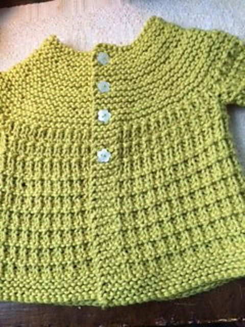 Greenfields Baby Cardigan and Hat