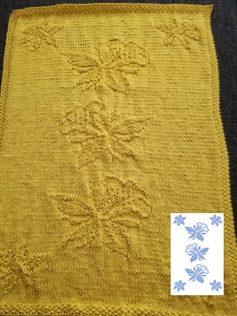 Nr. 510 Daffodils heads outward guest towel