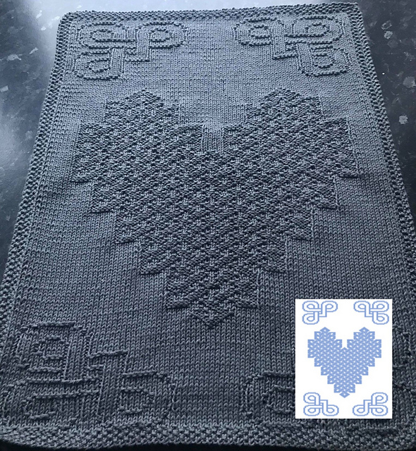 Nr. 602 – Celtic heart guest towel