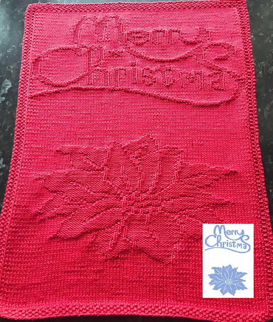 Nr. 347 Rose Merry Christmas guest towel