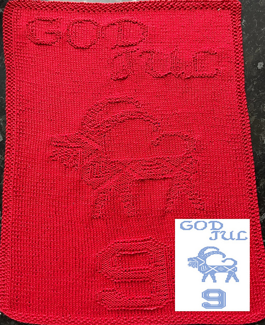 Nr. 456 9. Goat God Jul guest towel