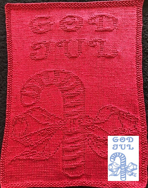 Nr. 360 11. Christmas Stick God Jul guest towel