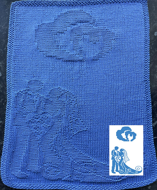 Nr. 753 – Wedding – veil with heart guest towel