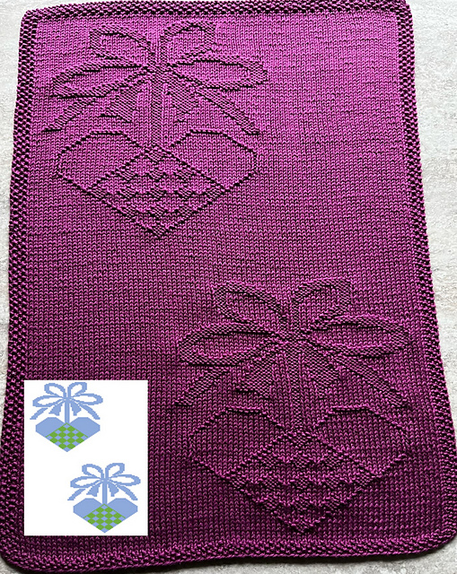 Nr. 841 – 25 – 3. Christmas Heart guest towel