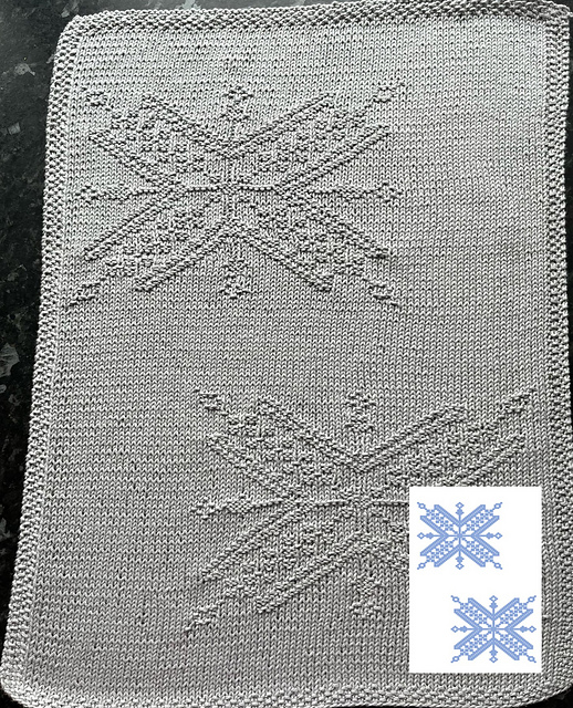 Nr. 847 – 25 – 9. Christmas Snowflake guest towel