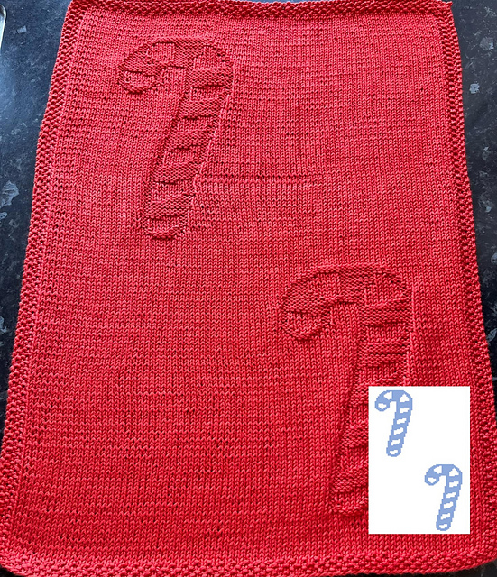 Nr. 849 – 25 – 11.  Christmas stick guest towel