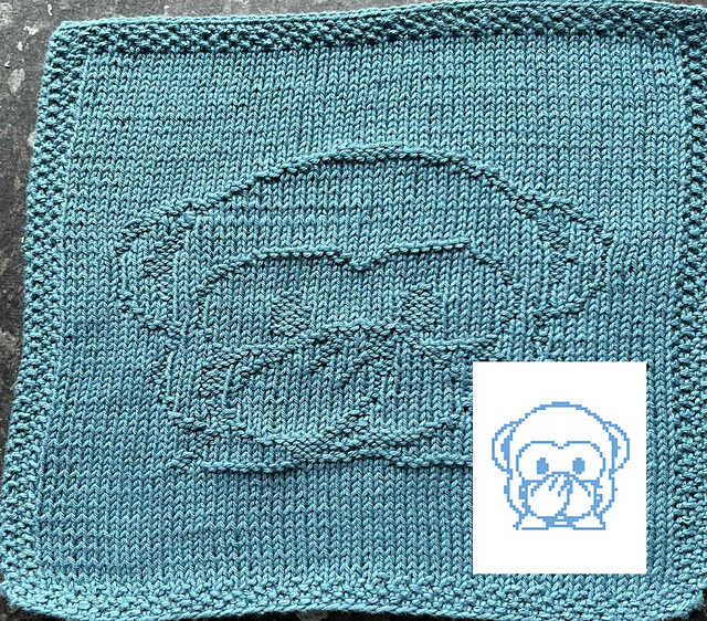 Nr. 889 Monkey Not Talking  65 stitches