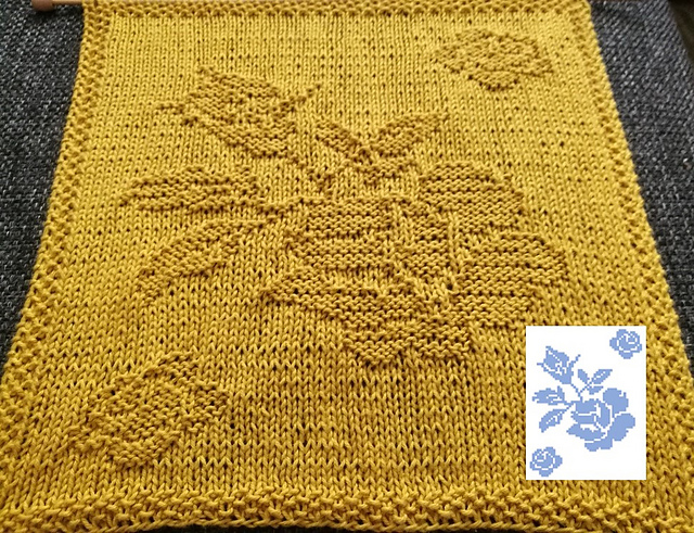 Nr. 21 Rose with small roses 65 stitches