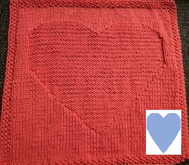 Nr. 156 Playing cards Heart 65 stitches