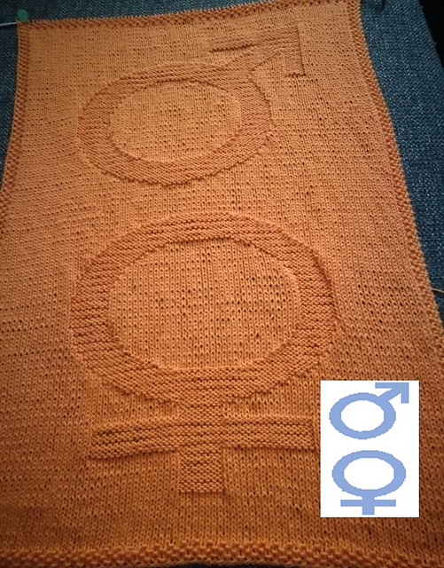 Nr. 147 Woman and boys sign guest towel,