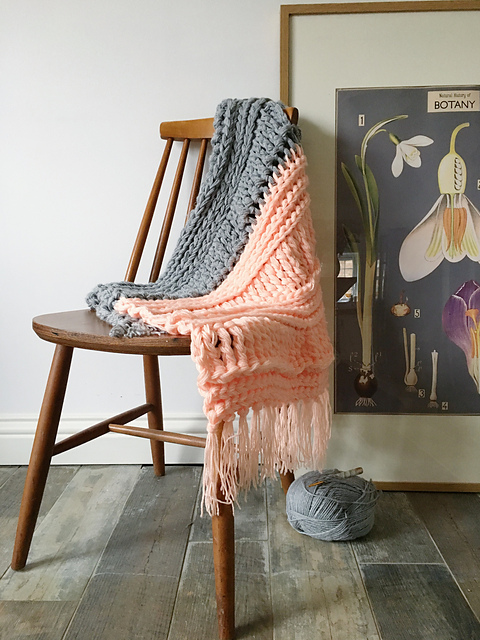 Boho Colour Block Blanket