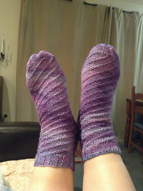 Cabled Top Socks