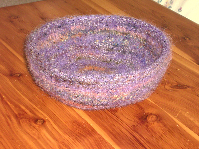 Large Shallow Felted Bowl