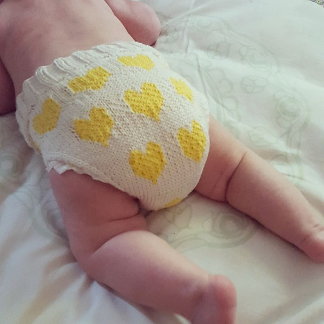 Bottom of My Heart Baby Bloomers