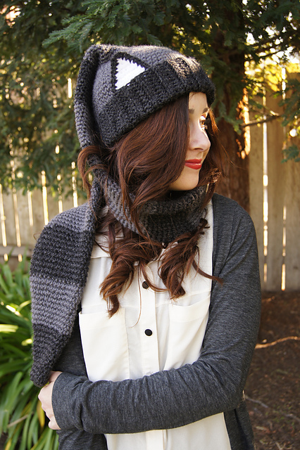 Raccoon Scarf / Hat
