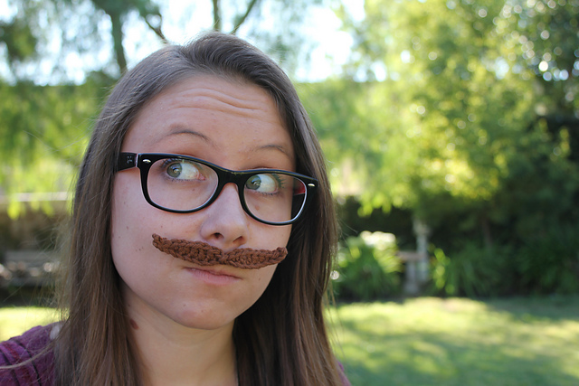 Crocheted Classic Mustache