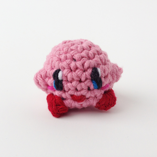 Kirby Amigurumi Kawaii Keychain