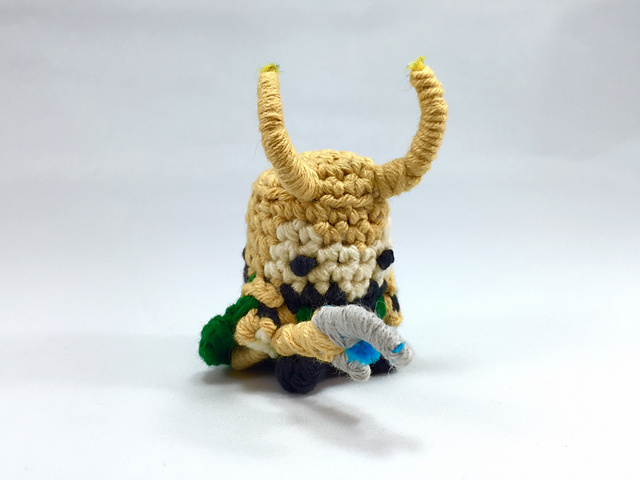 Loki from the Avengers Mini Amigurumi Keychain