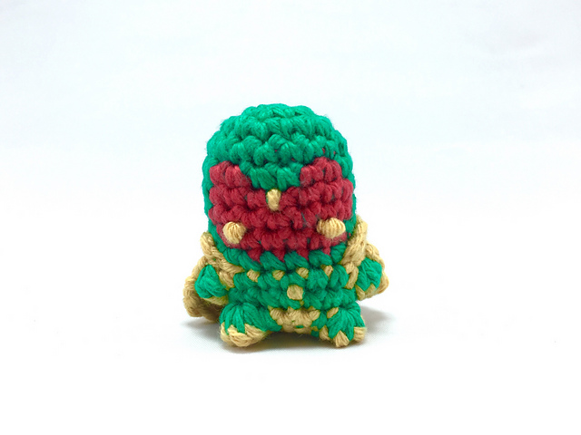 The Vision the Avengers Mini Amigurumi Keychain