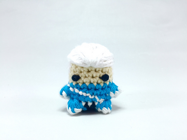 Quicksilver the Avengers Mini Amigurumi Keychain