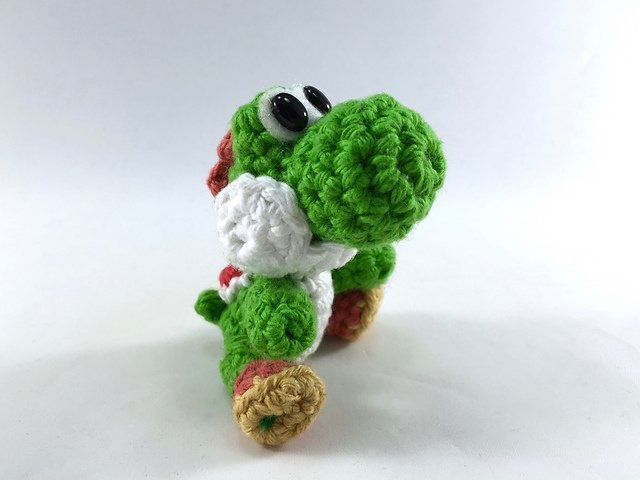 Crocheted Yoshi