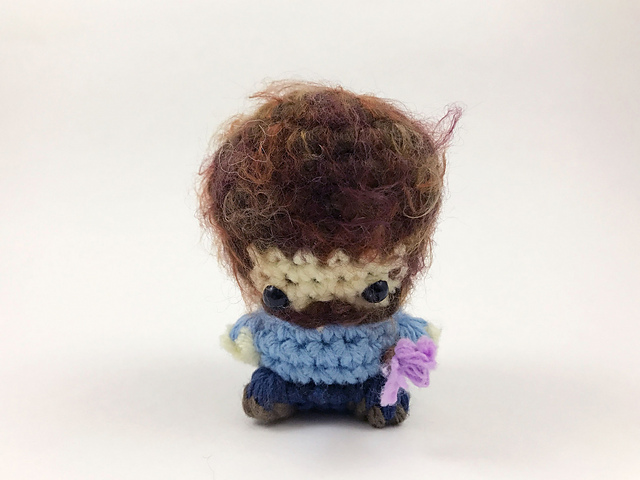 Ravelry: Bob Ross Miniature Amigurumi pattern by LouiesLoops