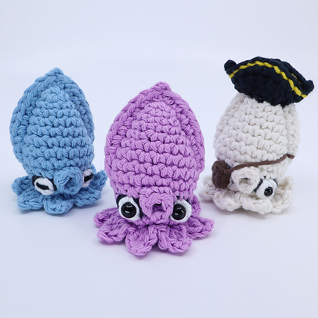 Amigurumi Squid No Sew