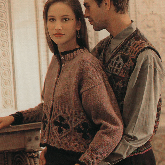 Cropped Cable Sweater and Cardigan