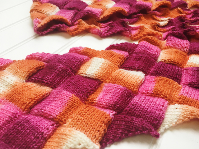 Entrelac Biscotte's version