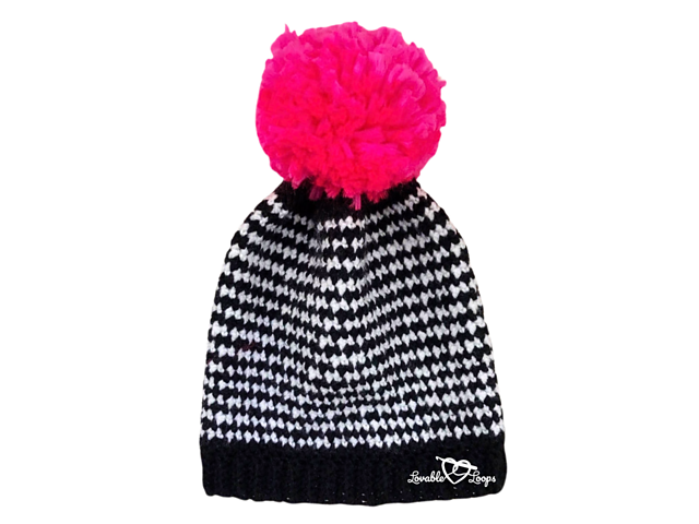Houndstooth Beanie