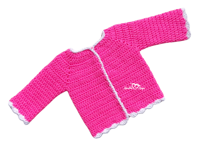 Scallop Trim Cardigan