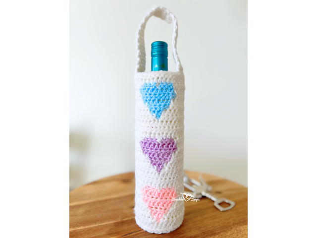 Heart Wine Bottle Bag