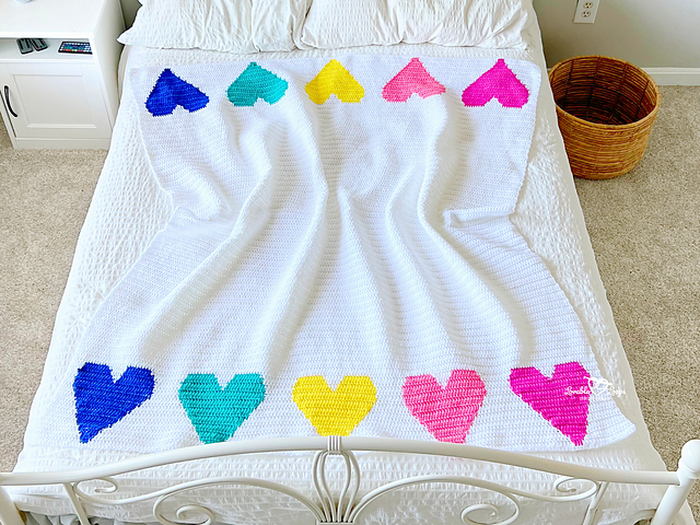 Dream in Color Heart Blanket