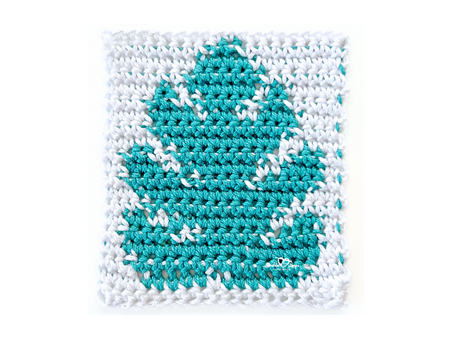 Monstera Leaf Square