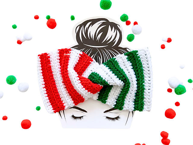 Twisted Christmas Ear Warmer