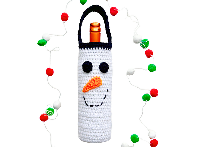 Snowman Wine Bottle Cover