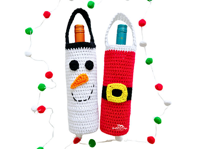 Santa Wine Bottle Cover