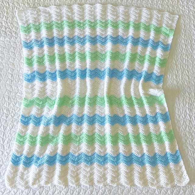 Chevron baby blanket