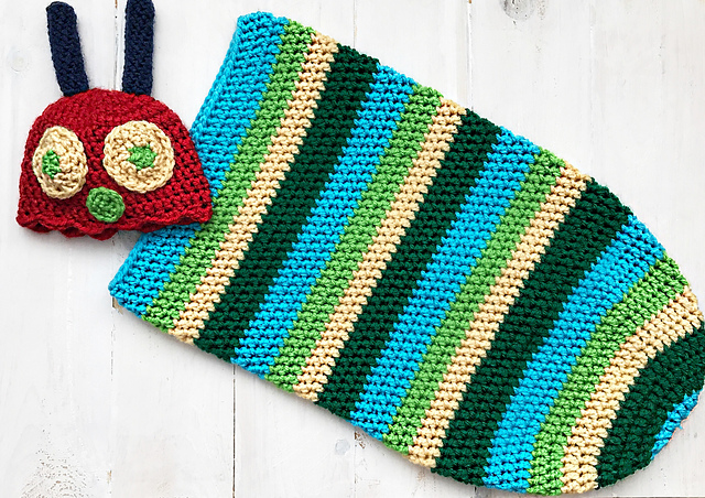 Caterpillar Hat & Cocoon