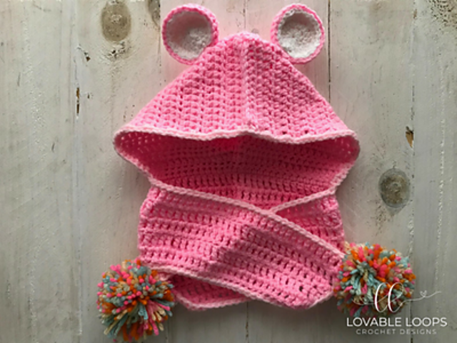 Care Bear Hooded Scarf