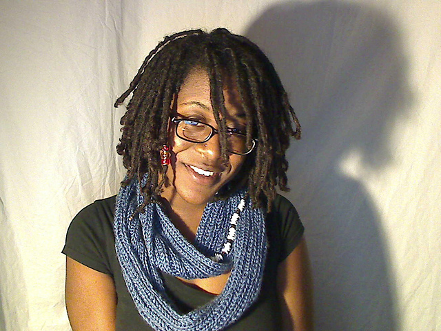 Drop Stitch Circle Scarf