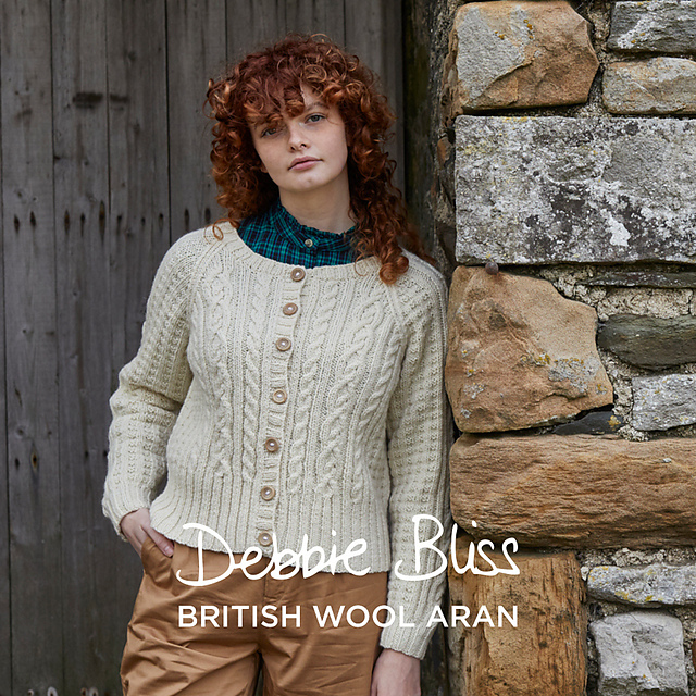 Ravelry: Cropped Cardigan with Deep Rib pattern by Debbie Bliss
