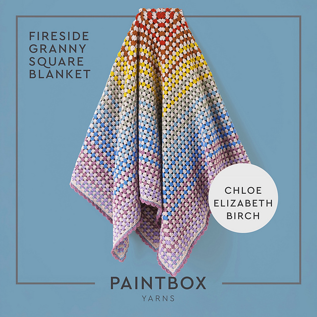 Fireside Granny Square Blanket
