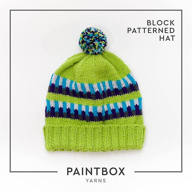 Block Patterned Hat