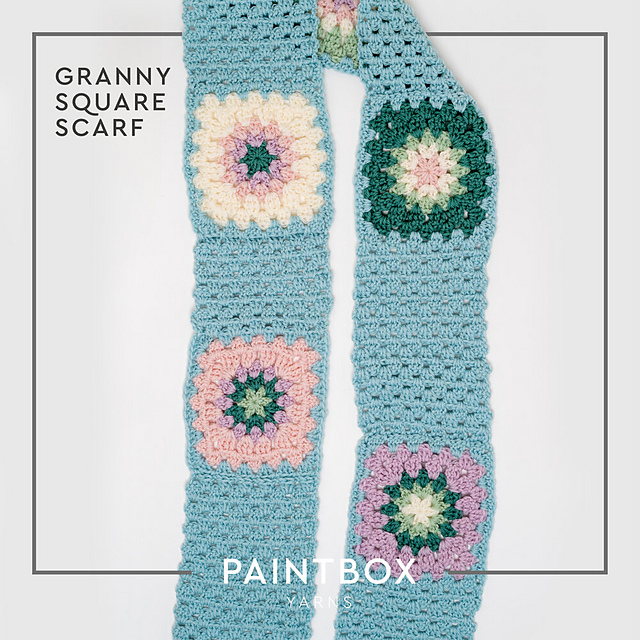 Granny Square Scarf